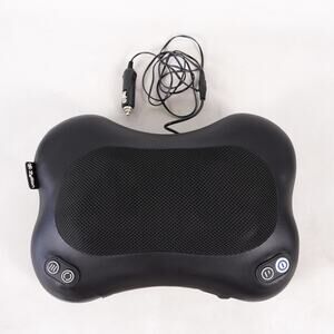 Zyllion Shiatsu Back & Neck Massager Pillow w/ Heat 2 Speed Level Car Plug Only